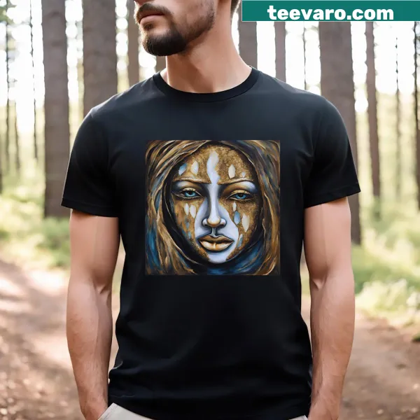 Artistic t-shirt featuring the phrase Echoes Of Sorrow