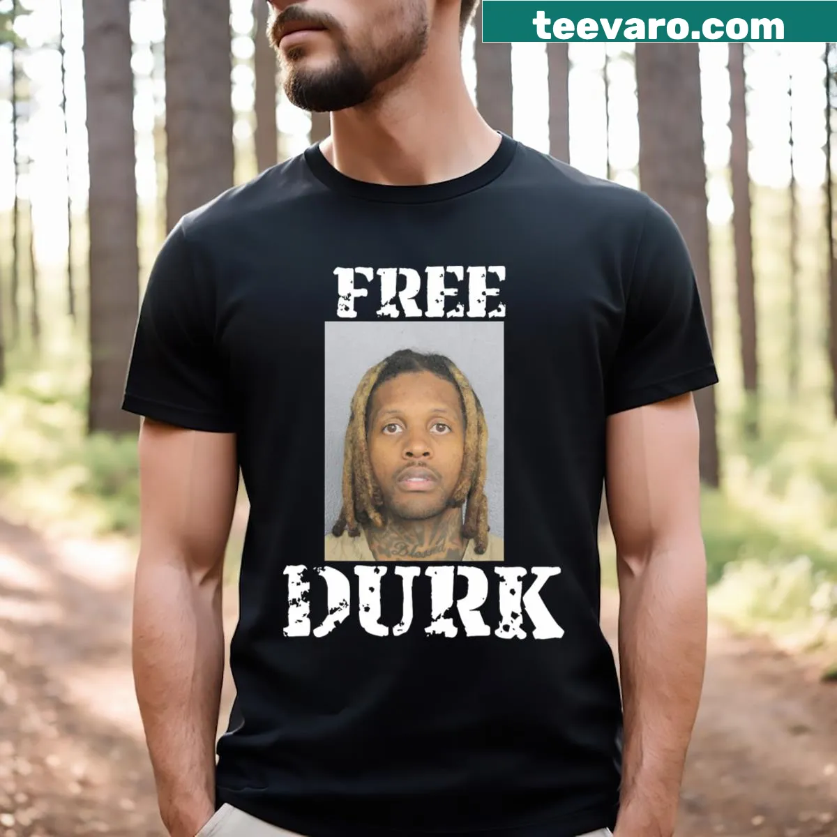 Hip hop-themed T-shirt with bold text and graphic — on a men's t-shirt