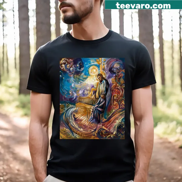 Typography t-shirt with the phrase In Heavenly Places