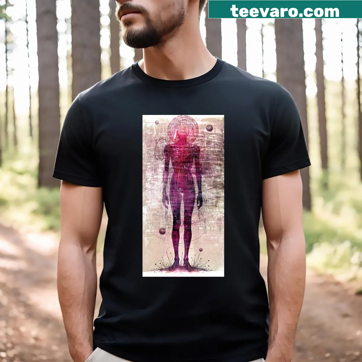 Naburiccon Level 9 graphic T-shirt showcasing achievement — on a men's t-shirt