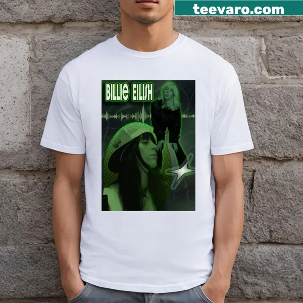 Long T-shirt featuring a Billie Eilish inspired design.