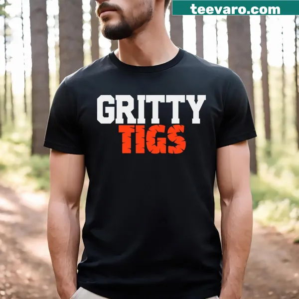 Gritty illustration celebrating Detroit baseball on a T-shirt