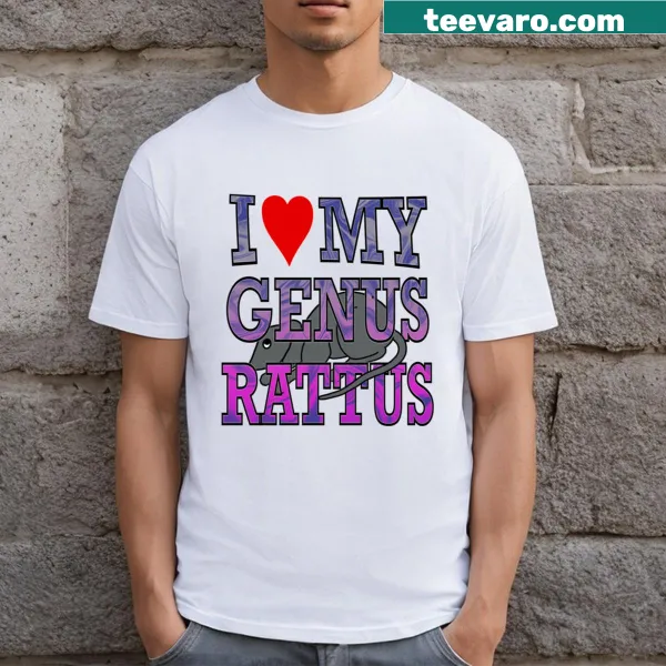 Heartfelt T-shirt expressing love for pet rats.