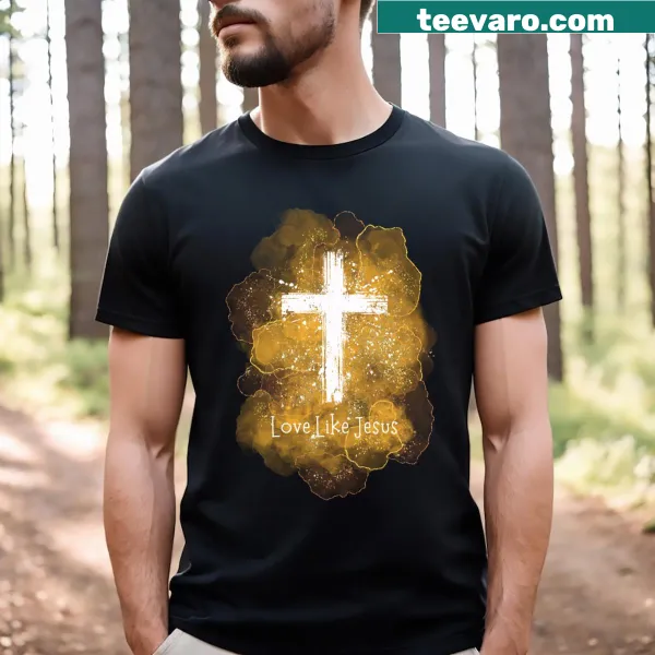 T-shirt featuring the phrase 'Love Like Jesus'
