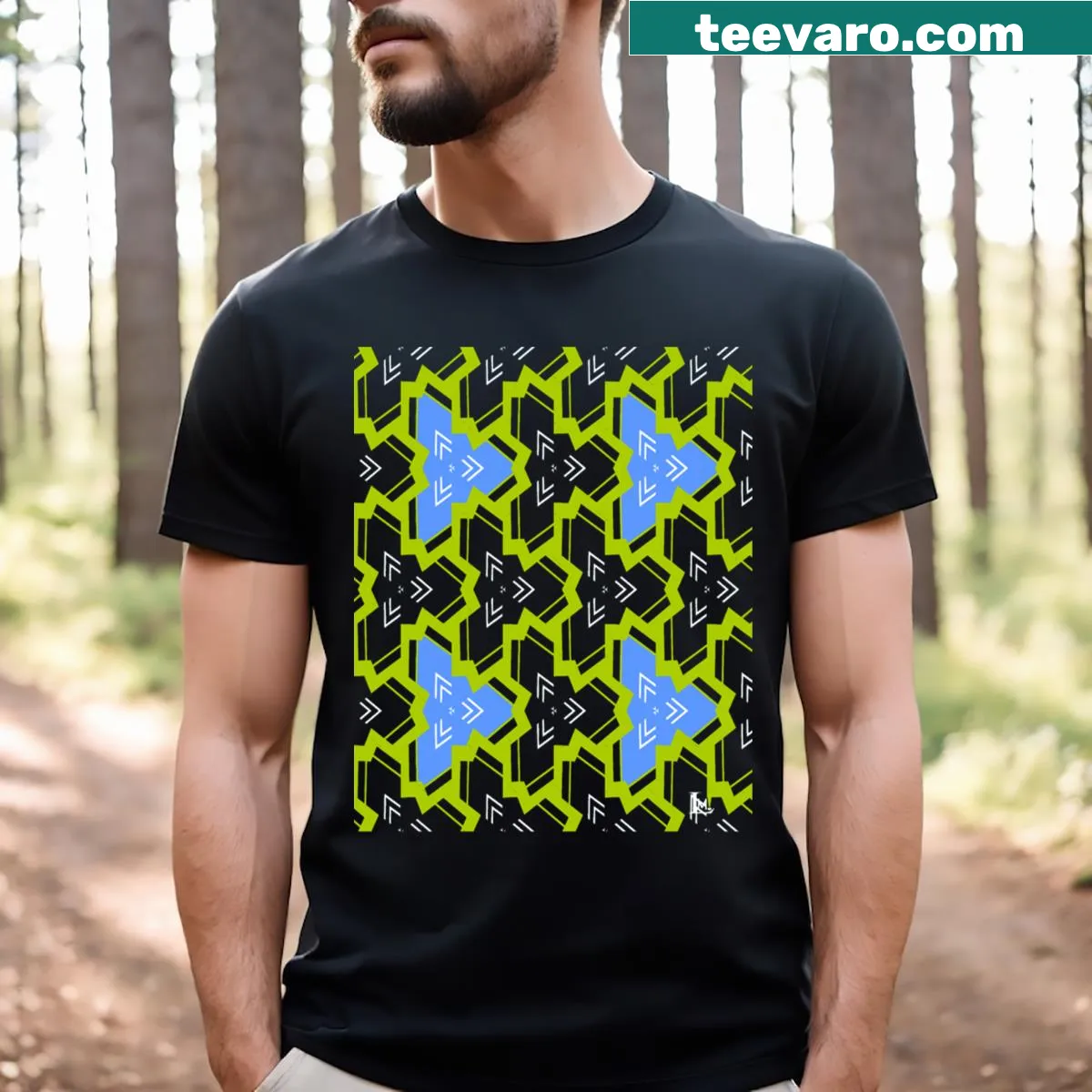 Active lifestyle graphic on Morard5 Lm! T-shirt — on a men's t-shirt