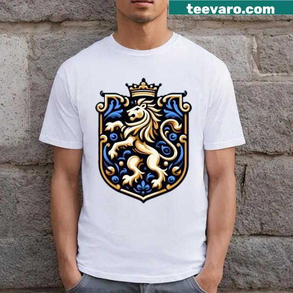 Illustration of a Royal Family Crest on a t-shirt