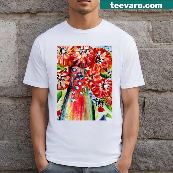 Cheerful t-shirt featuring a watermelon bouquet illustration