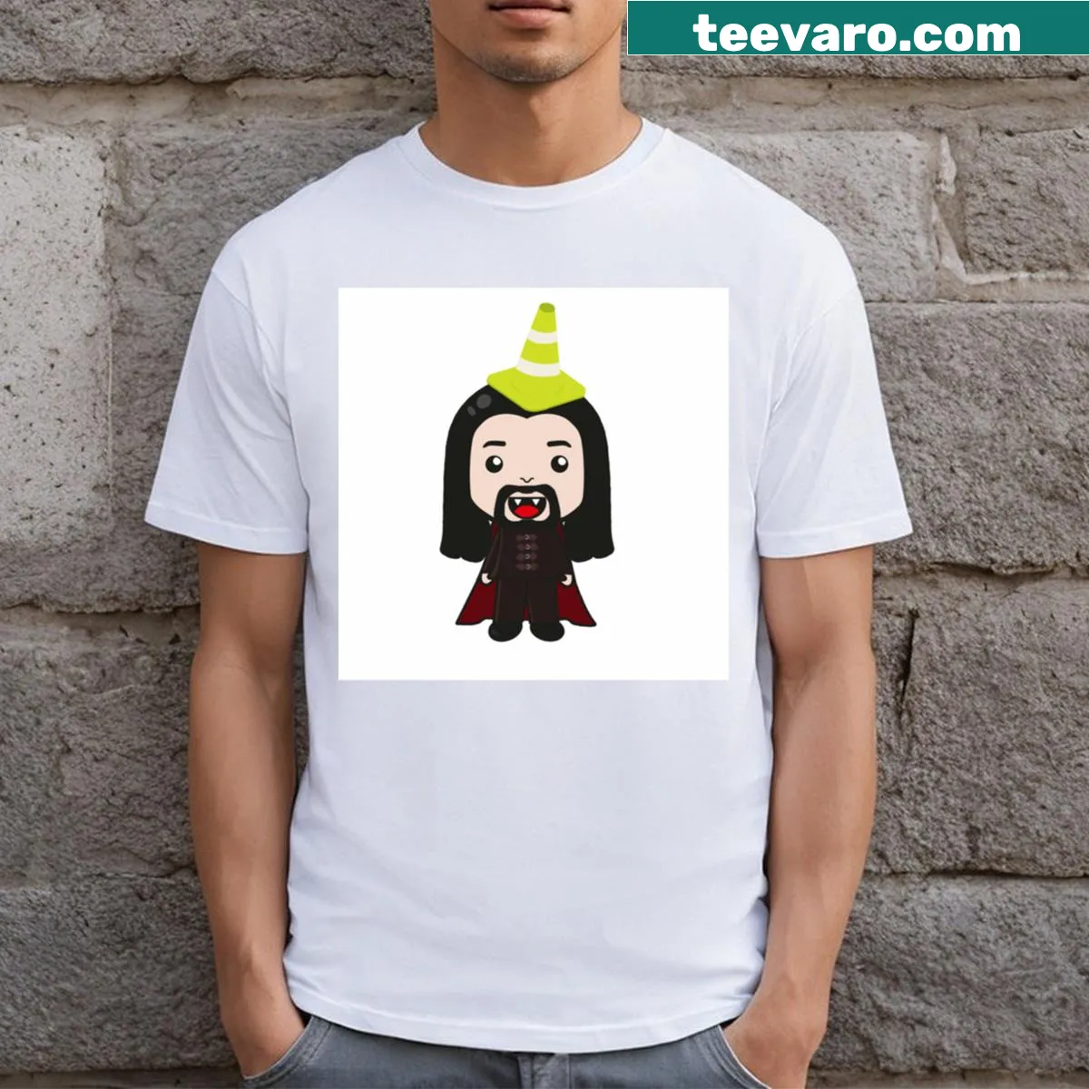 Illustration of wizard Nador in mystical style — on a men's t-shirt
