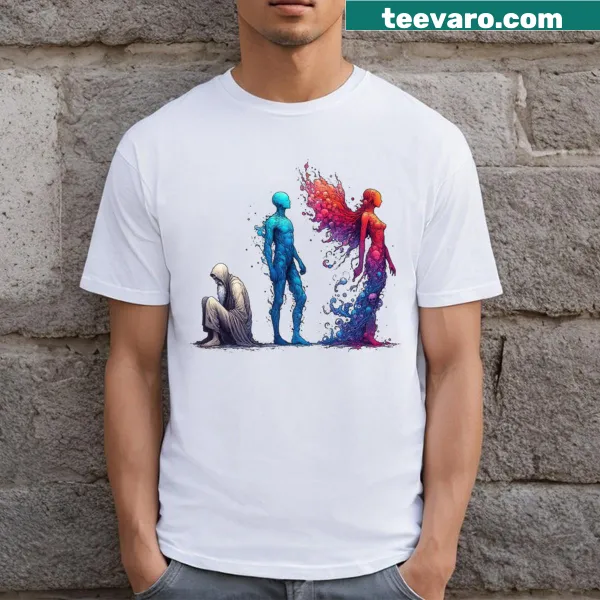 Witty wordplay graphic on A D A M E V E t-shirt