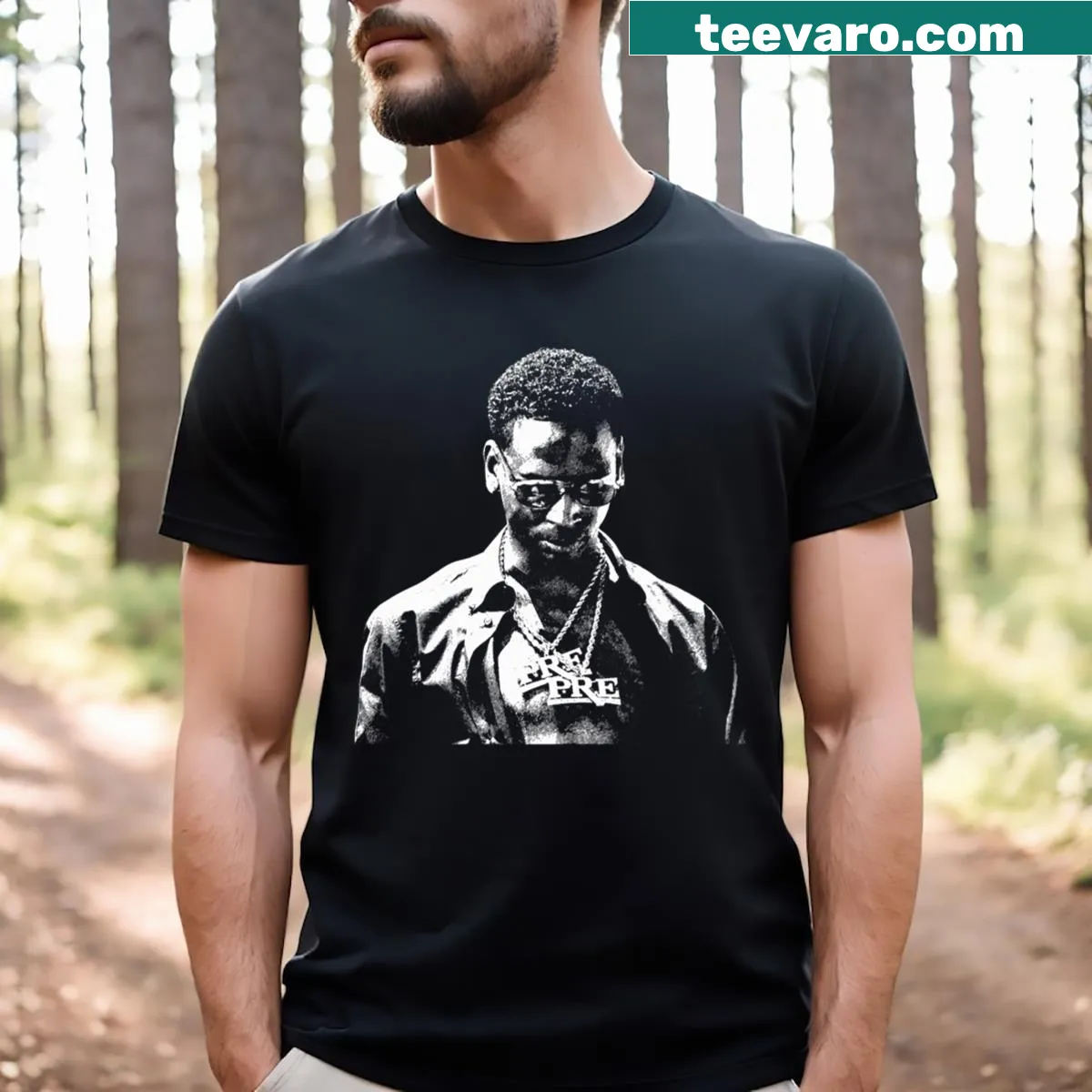 Bosses Shooters Dolph text design T-shirt — on a men's t-shirt