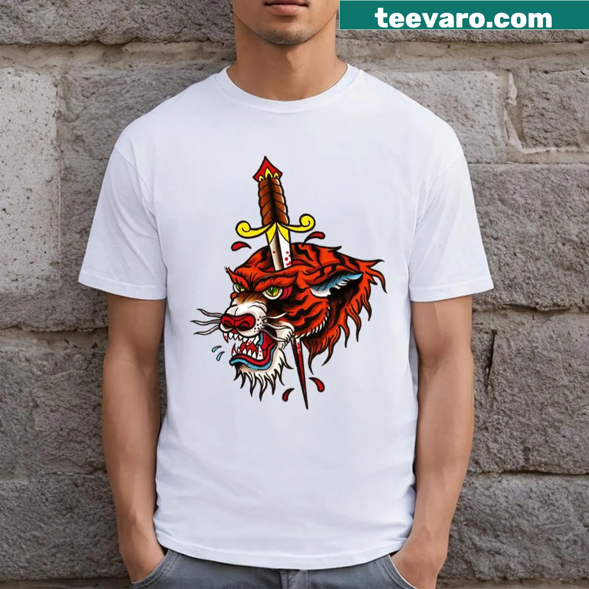 Bold text design featuring Boysetsfire on T-shirt — on a men's t-shirt