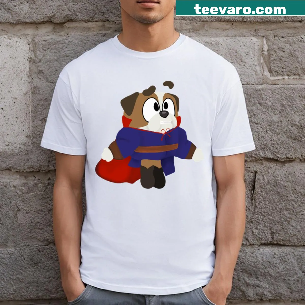 Illustration of Dr. Weird Winton for Halloween T-shirt — on a men's t-shirt
