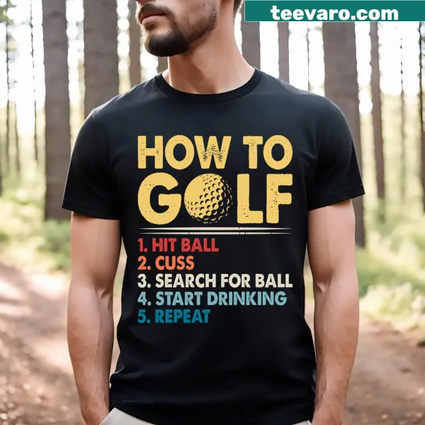 Witty golfing sayings graphic t-shirt for golf enthusiasts