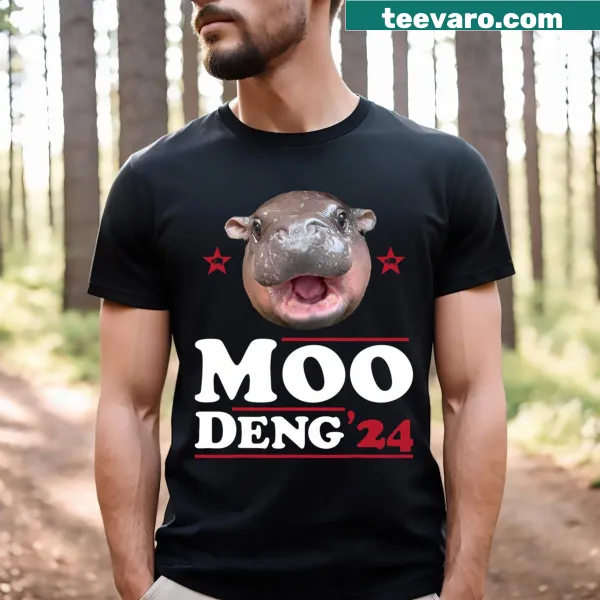 Funny baby hippo graphic t-shirt for Election 2024