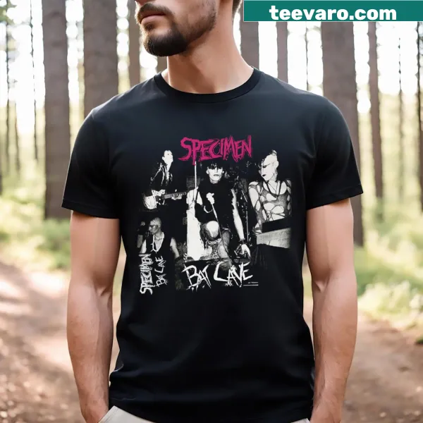 Illustration of Specimen Band themed T-shirt