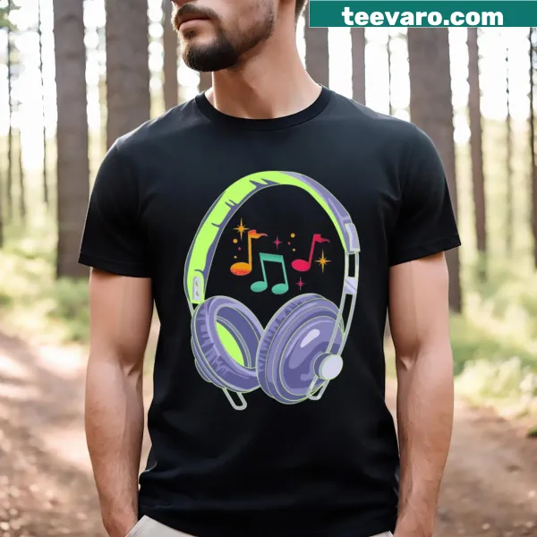 Stylish typography design on a music t-shirt