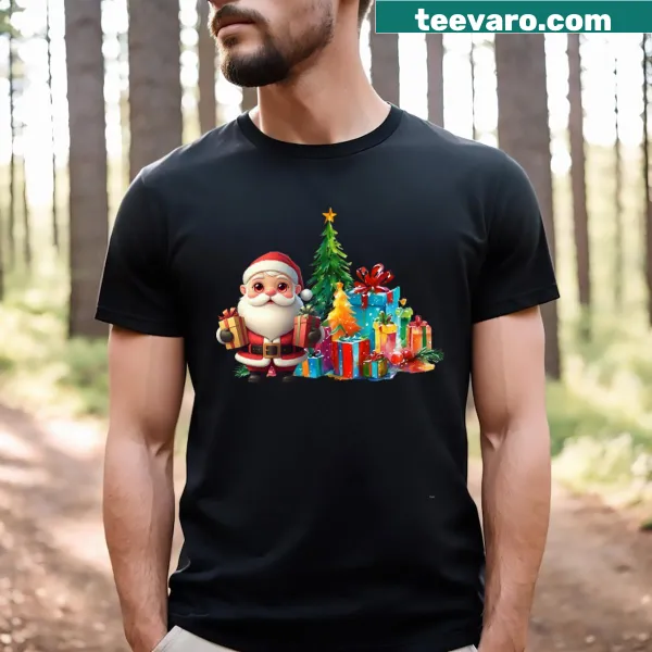 Santa Claus illustration with 'Santa's Little Helper' text