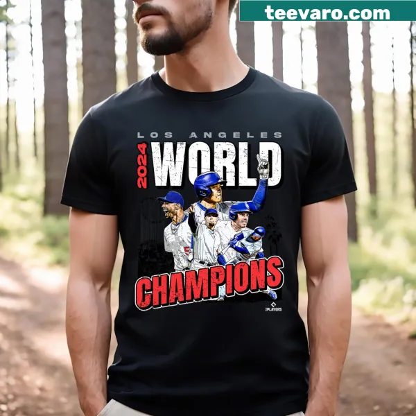 T-shirt celebrating Los Angeles World Champions La Series Finals