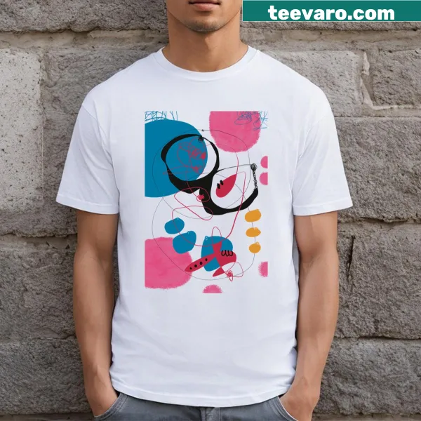 Illustration of bees dancing in a fun style on a T-shirt