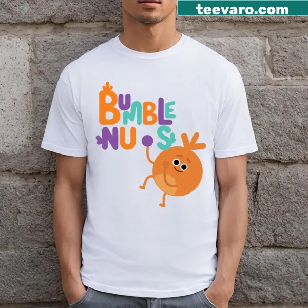 Cute cartoon graphic of bumblebees on a T-shirt.