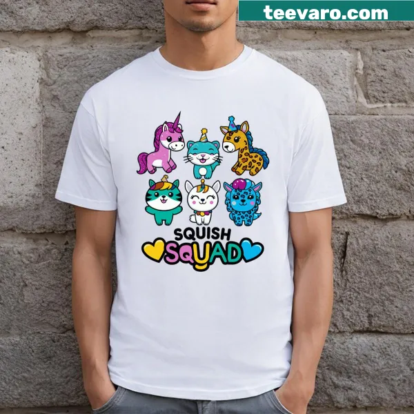 Adorable Squish Squad birthday design for kids