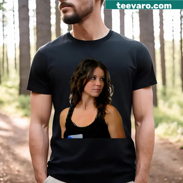 Illustrated T-shirt featuring Kate Austen from the series Lost