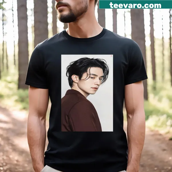 Bold typography design honoring Lee Dong Wook on a t-shirt