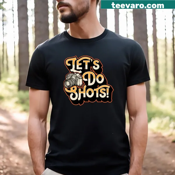Humorous retro-style photography pun t-shirt
