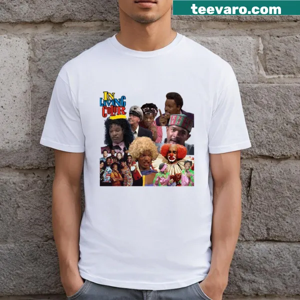T-shirt featuring a nostalgic retro graphic of 90s TV shows