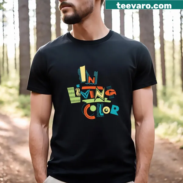Minimalist T-shirt featuring retro show typography in a clean design.