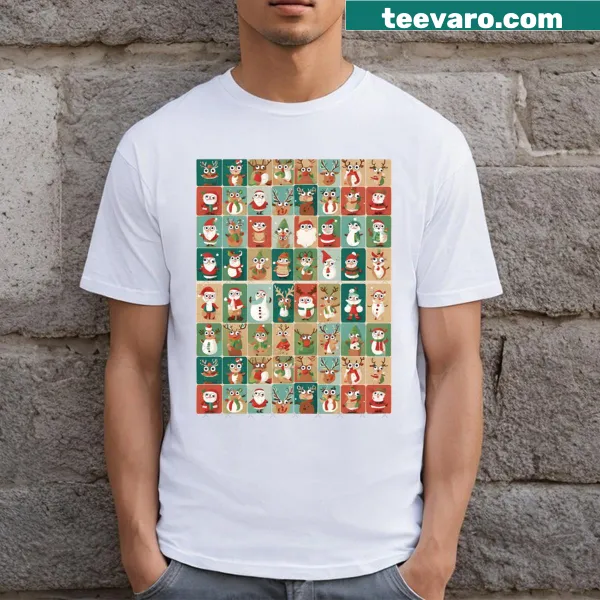 Cheerful shirt with 'Fun Christmas Vibes' phrase printed