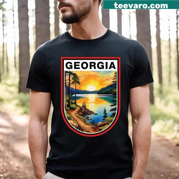 Georgia USA text graphic on a proud T-shirt