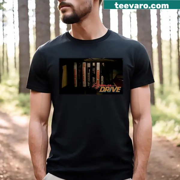 Retro cassette-themed t-shirt with playful graphic and text