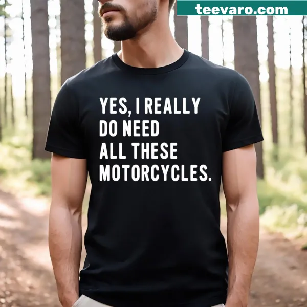 Funny T-shirt with motorcyclist pun graphic