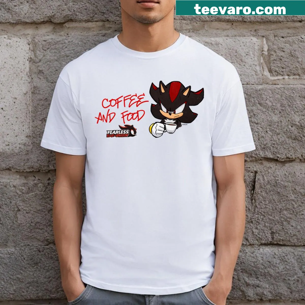 Sonic the Hedgehog graphic t-shirt for gamers — on a men's t-shirt
