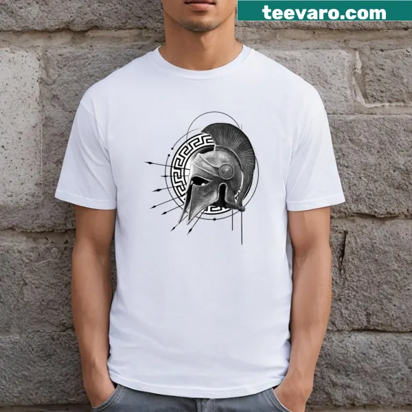 Vintage-styled Spartan's Fury t-shirt featuring a warrior design
