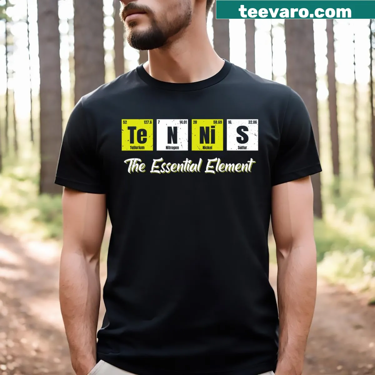 Cartoon design featuring a tennis-related joke for players and coaches. — on a men's t-shirt