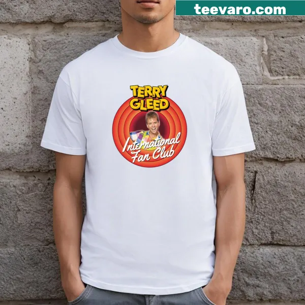 Fan club graphic on a t-shirt celebrating Terry Gleed