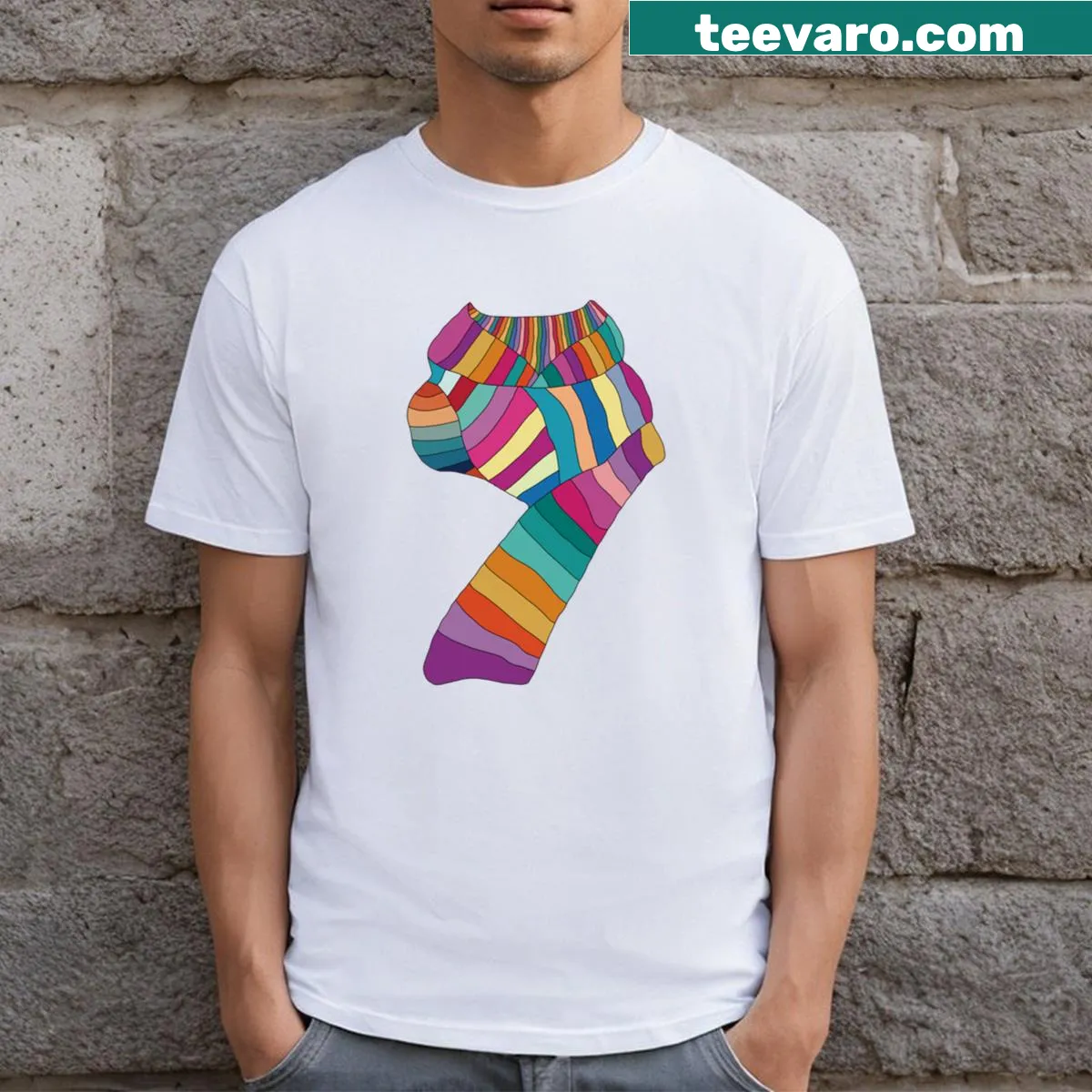 Festive t-shirt with 'This Is My Christmas Pajama' text — on a men's t-shirt