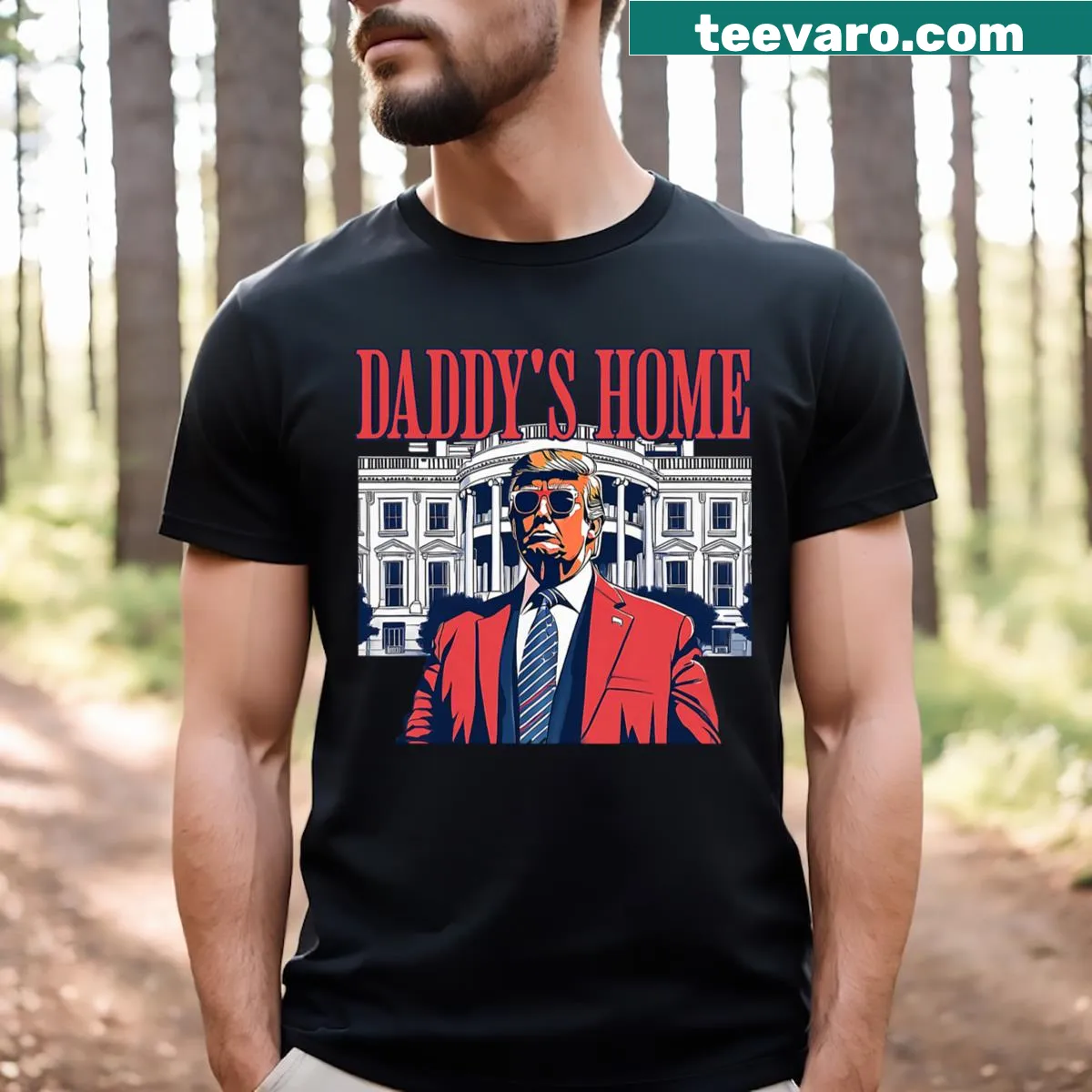Bold Trump 2024 campaign t-shirt with impactful messaging — on a men's t-shirt