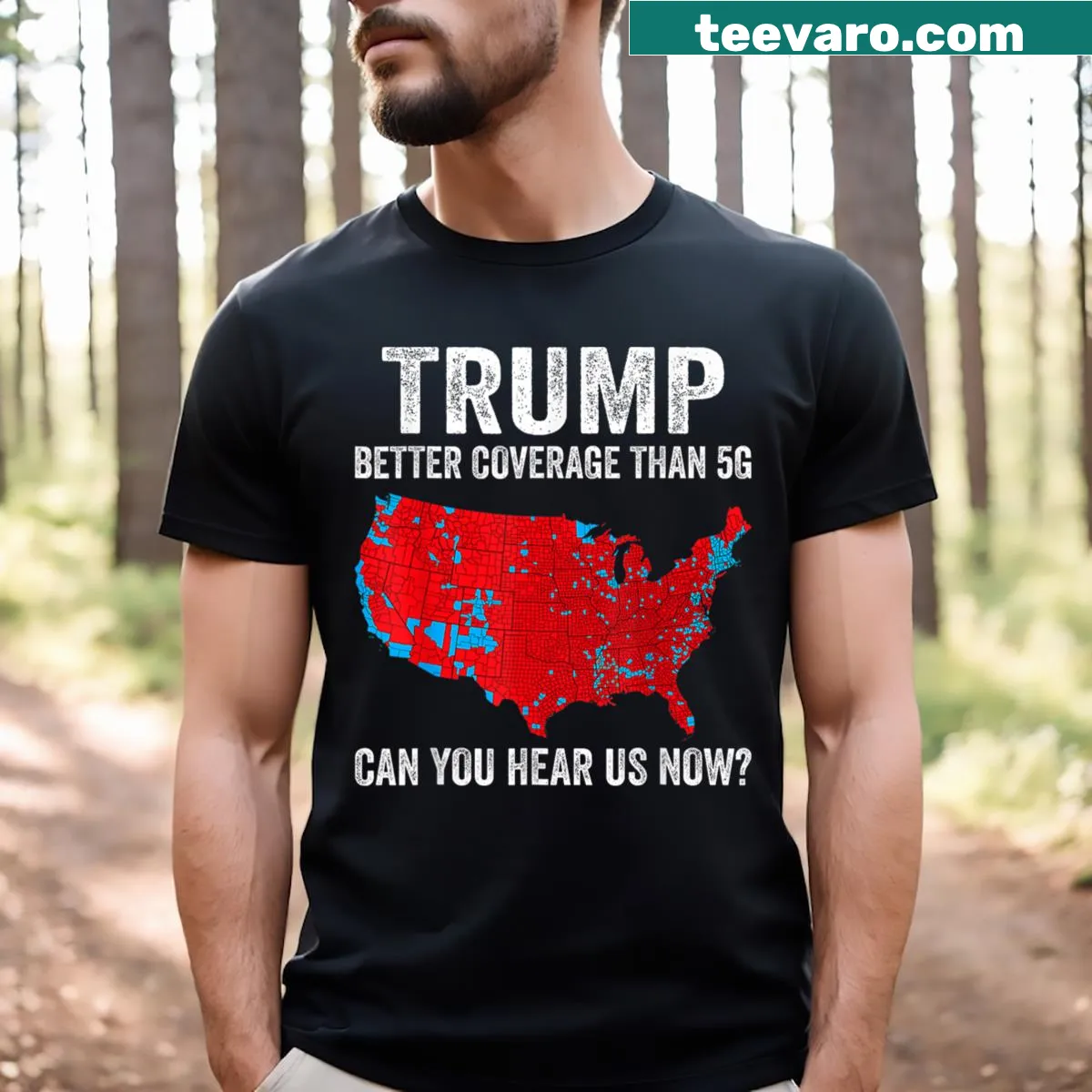 Thanksgiving-themed Trump t-shirt expressing gratitude — on a men's t-shirt