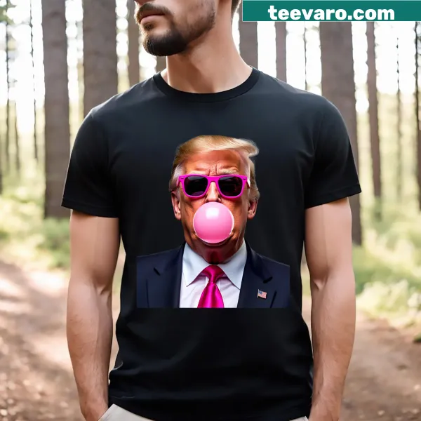 Bright Bubble Gum Pink Trump t-shirt