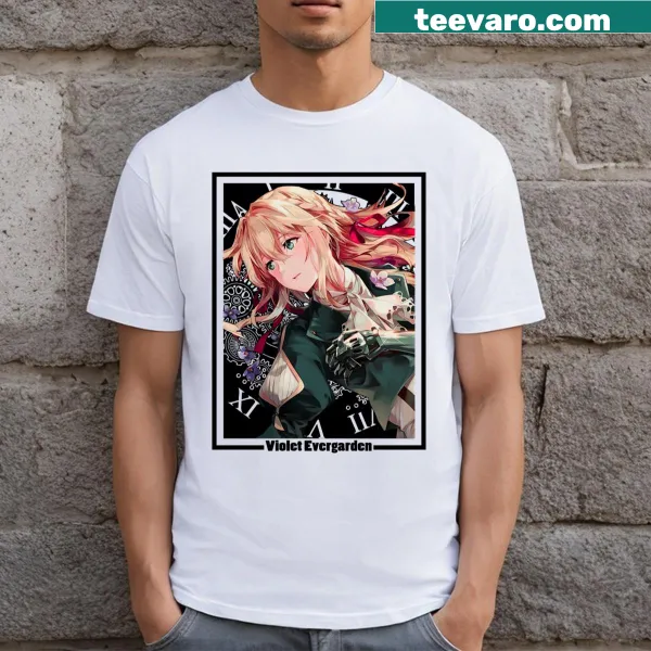 Charming t-shirt featuring an illustrated beautiful memory doll