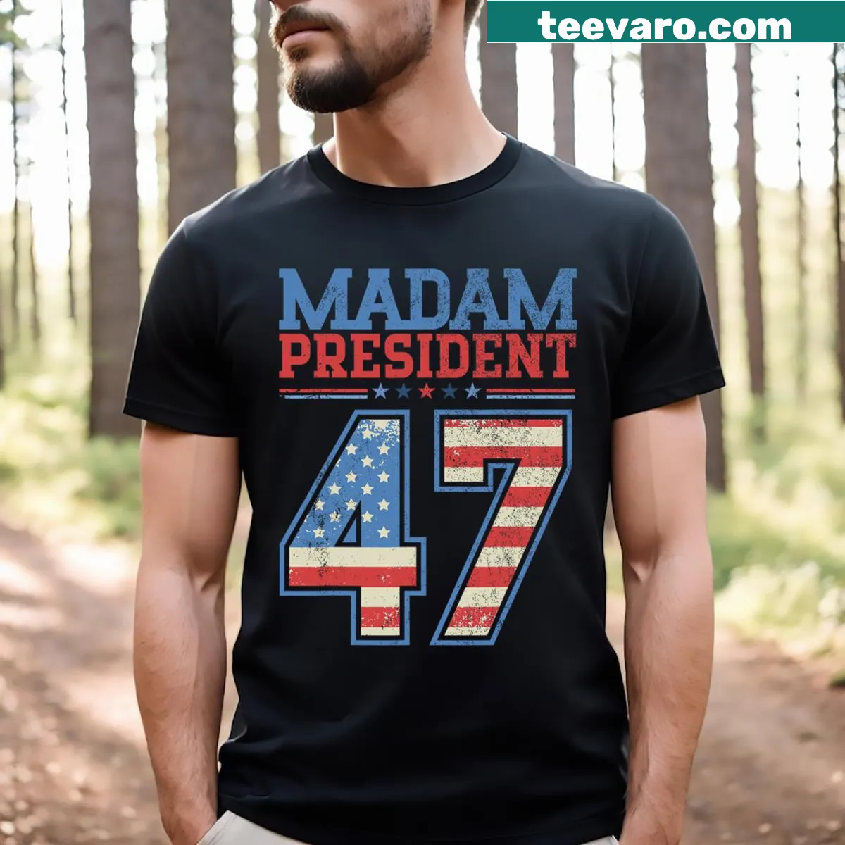 Kamala Harris-inspired T-shirt with a bold freedom message — on a men's t-shirt