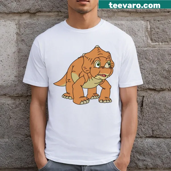 Cera from Land Before Time illustration on t-shirt