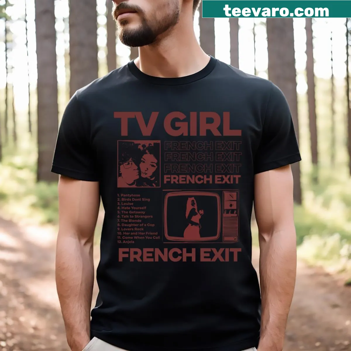 Minimalist t-shirt with clean typography design. — on a men's t-shirt