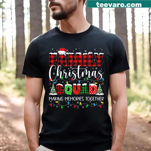 Matching Christmas T-shirt for family with kids and men