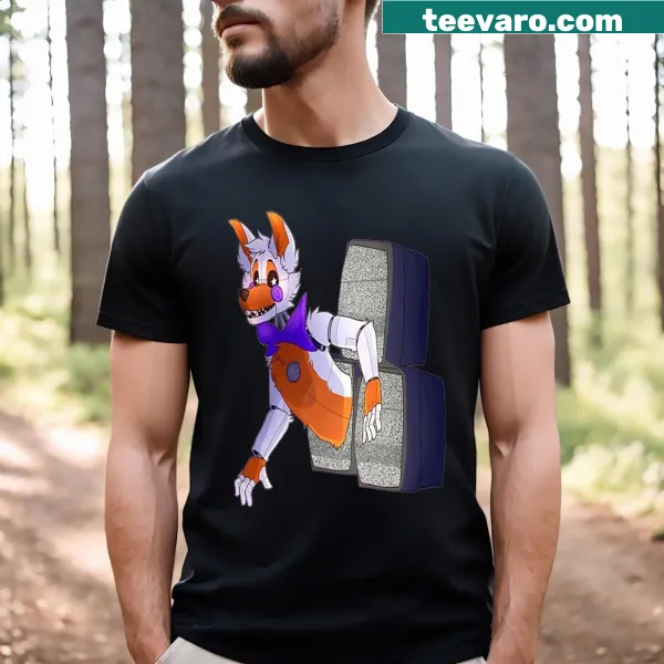 Illustrative Fnaf Lolbit t-shirt featuring the character Lolbit
