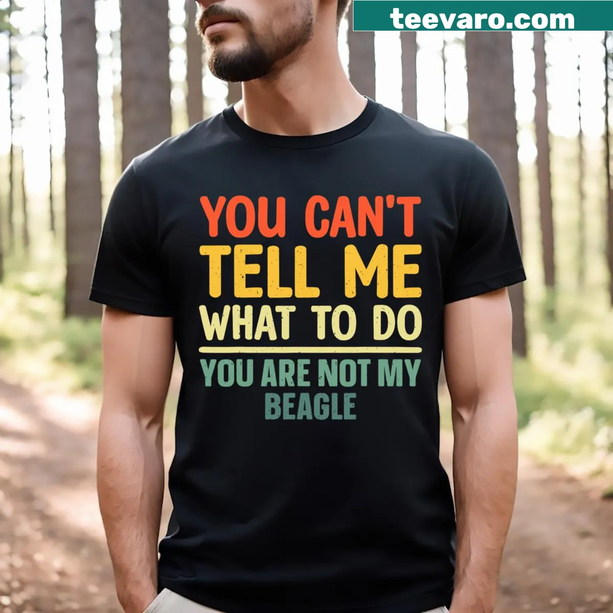Funny Beagle graphic on a T-shirt for dog lovers. — on a men's t-shirt