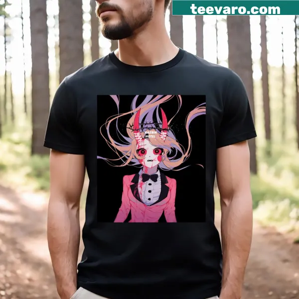 T-shirt featuring Charlie from Hazbin Hotel in fun design